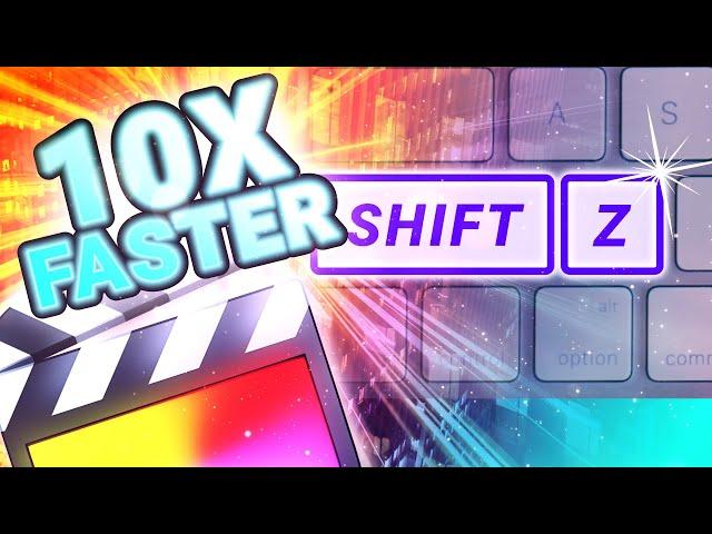 Final Cut Pro KEYBOARD SHORTCUTS that make you a FASTER editor!