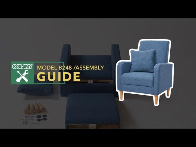 COLAMY Living Room Chair Assembly Guide B248