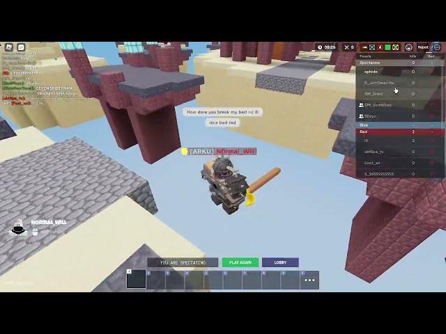 Rank mode more like hacker mode | The Roblox Bedwars Ranked Experience