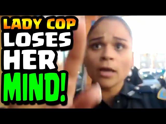 LADY COP LOSES HER MIND - 1st AMENDMENT AUDIT - Cop Watch