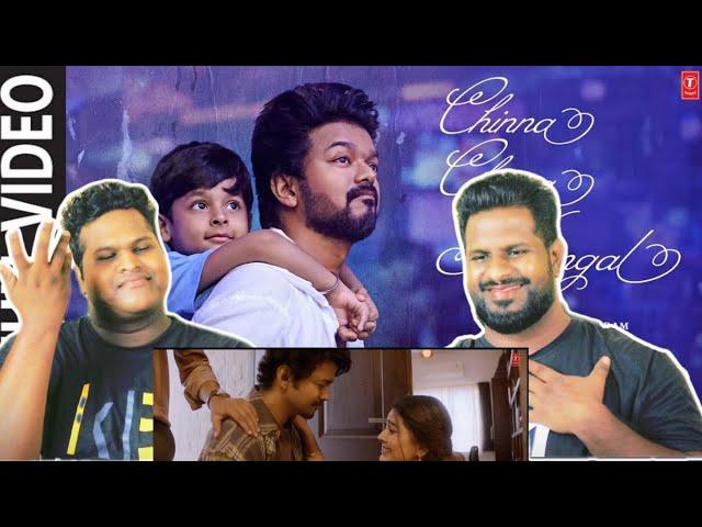 Reacting to 'Chinna Chinna Kangal' from The Goat! Thalapathy Vijay | Goat video song reaction