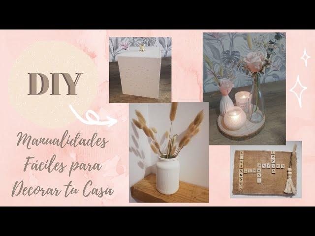 DIY|MANUALIDADES FÁCILES PARA DECORAR TU CASA!!!!