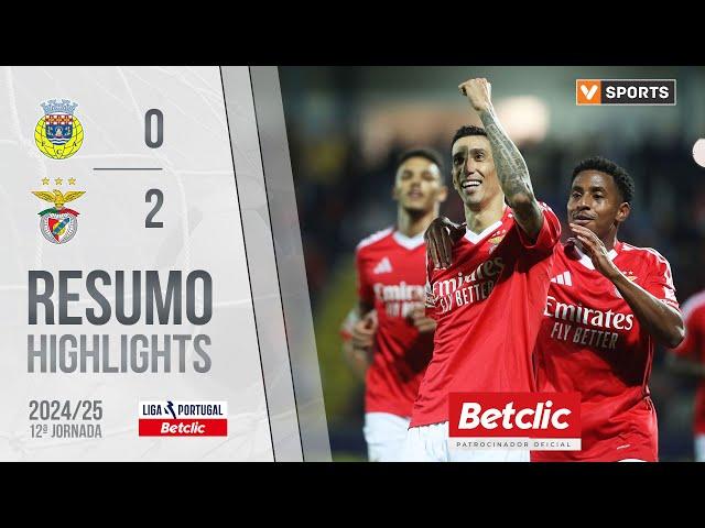 Resumo: Arouca 0-2 Benfica (Liga 24/25 #12)