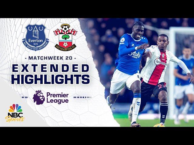 Everton v. Southampton | PREMIER LEAGUE HIGHLIGHTS | 1/14/2023 | NBC Sports