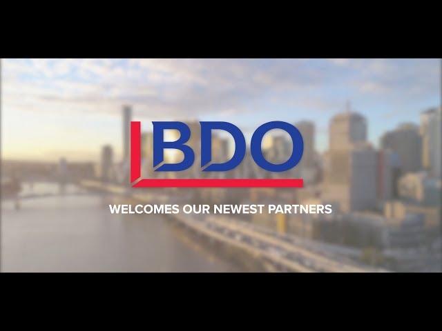 BDO Australia's Newest Partners 2018