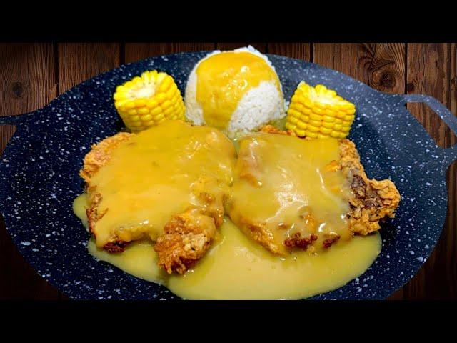 SIZZLING PORK CHOP AND GRAVY SAUCE / INCREDIBLY DELICIOUS!! / PORK CHOP RECIPE!