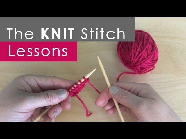 How to Knit the KNIT Stitch: Knitting Lessons for Beginners