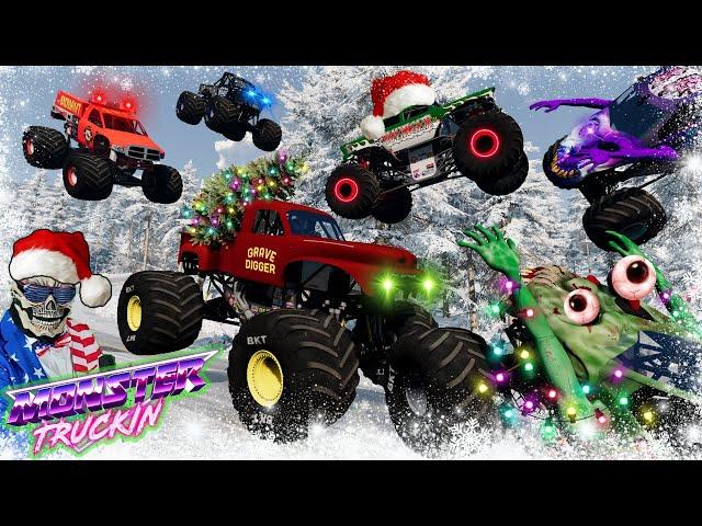 Monster Jam INSANE Racing, Freestyle and High Speed Jumps #67 | BeamNG Drive | Grave Digger