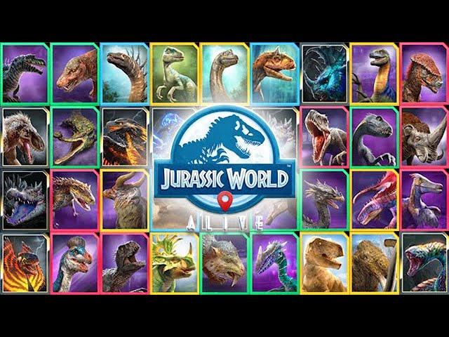 ALL 35 RAID BOSSES (JURASSIC WORLD ALIVE)