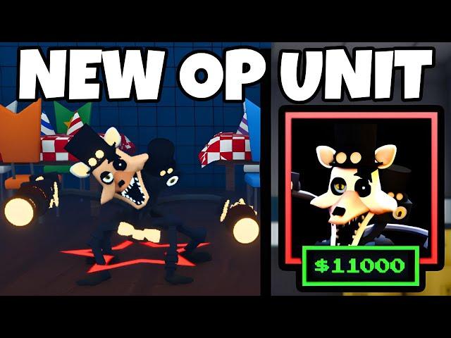 NEW CRAZY OP STEAMPUNK MANGLE UNIT! - Roblox Five Nights TD (FNTD)