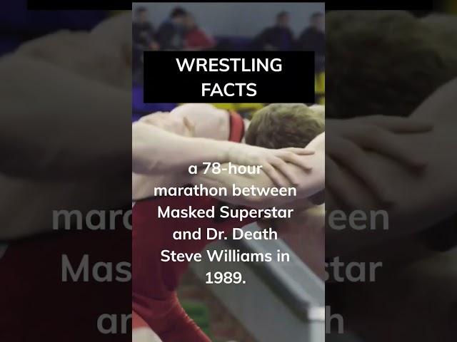 the longest ever pro wrestling match ever was... #shorts #dailyfacts #wrestlingfacts #subscribe #fyp