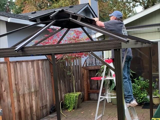 PurpleLeaf 10' x 12' Hardtop Gazebo Assembly