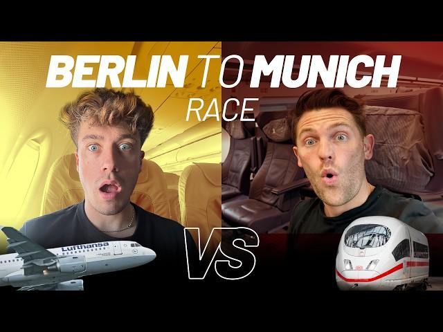 RACING from Berlin to Munich | Plane vs Train: InterCity Express & Lufthansa