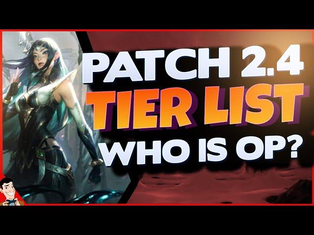 HIGH ELO TIER LIST for WILD RIFT Patch 2.4 - Full Tier List for all roles!