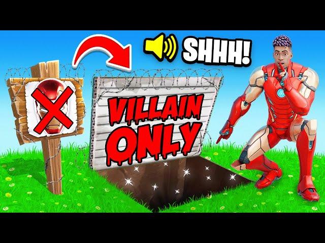 Playing as a SUPERHERO in a VILLAIN ONLY Tournament! (Fortnite)