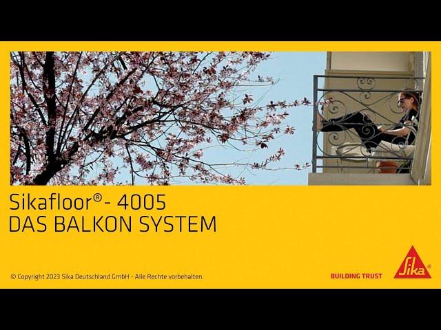 Sika Balkonsystem – Sikafloor®-4005