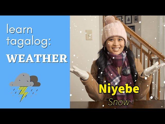 Learn Tagalog | How to Speak Filipino | Tagalog Weather Words ️ 