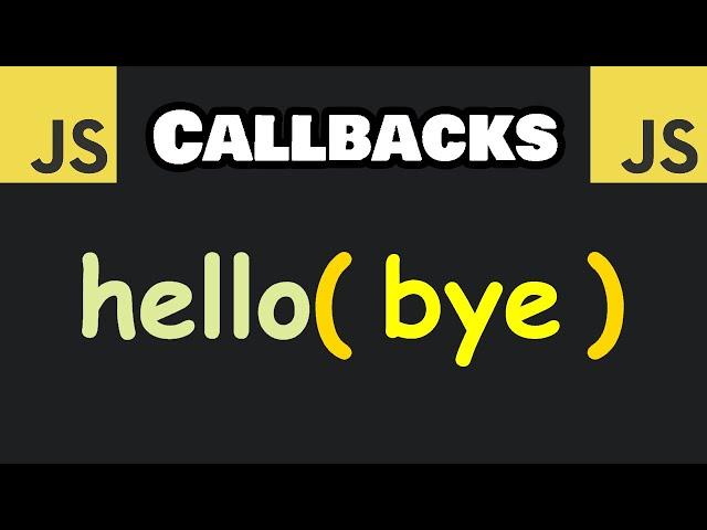 Learn JavaScript CALLBACKS in 7 minutes! 