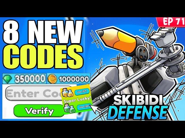 *NEW UPDATE* SKIBIDI TOWER DEFENSE CODES | SKIBIDI TOWER DEFENSE CODE | SKIBIDI TOWER DEFENSE