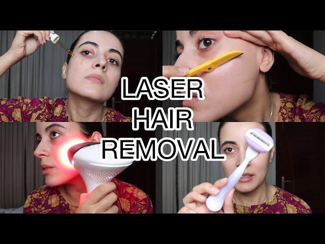 LASER HAIR REMOVAL || PHILIPS LUMEA REVIEW & PRICE || SHAVING MY FACE || DERMAPLANING BENEFITS