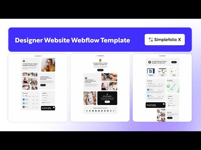 Design CV Website Template | Simplefolio X - BRIX Templates