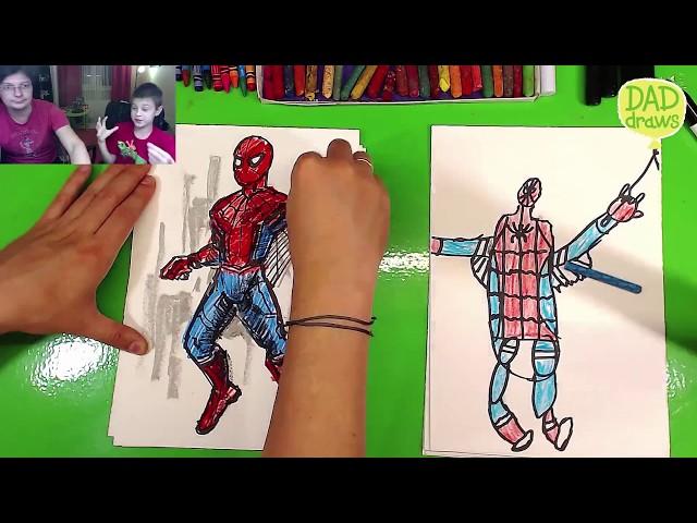 How to draw a Spider-Man