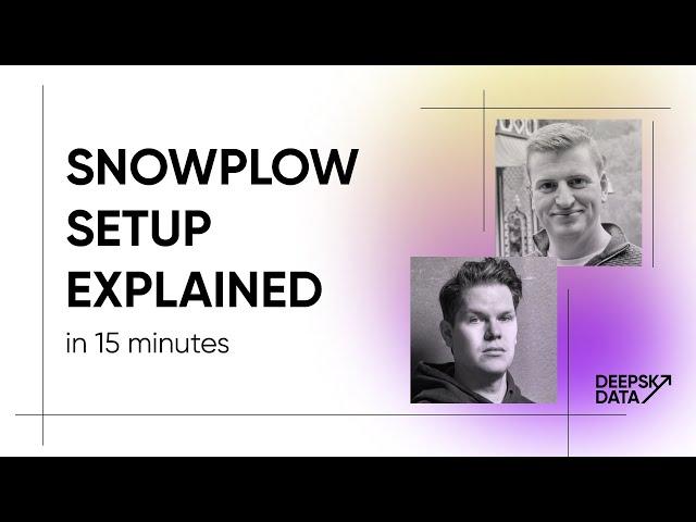 Snowplow Analytics Setup explained - by someone who builds it - With Paul Boocock from Snowplow