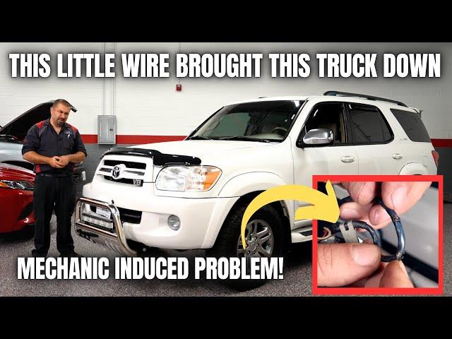 This Little Wire Brought This Truck Down! Mechanic Induced Problem!