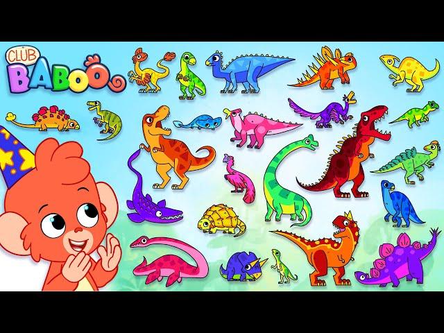 ABC Dinosaurs with Club Baboo and friends | Dinosaur Babies and more dino videos!