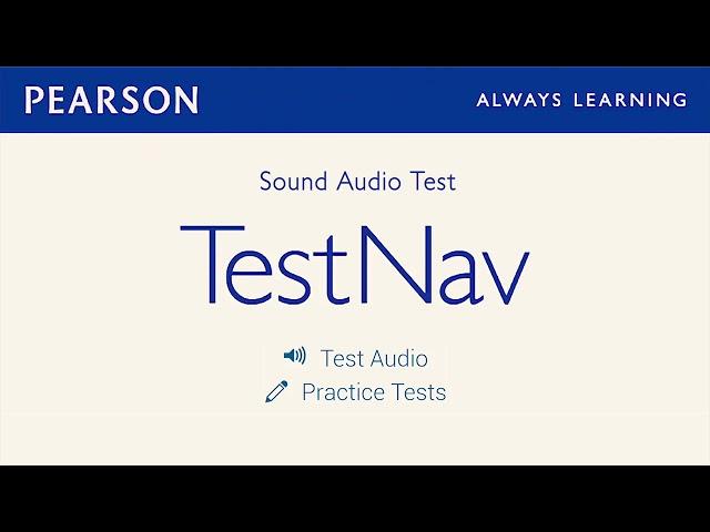 TestNav - Sound Audio Test (HQ)