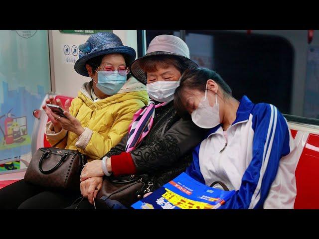 Student Falls Asleep on Strangers While Studying on Subway | Social Experiment