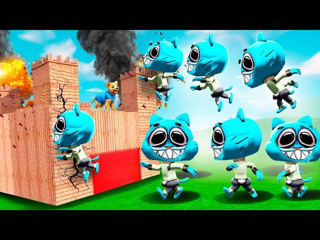 Can GUMBALL JOY break into my FORT?! (Gmod Sandbox)