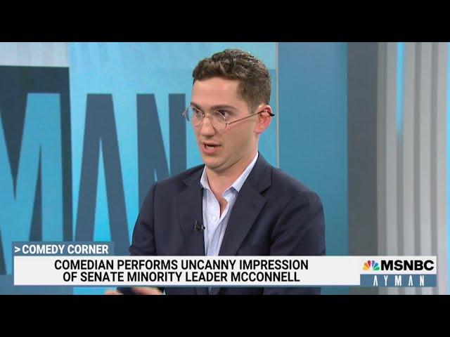 Comedian makes MSNBC host CRY laughing with Trump & DeSantis impressions | Comedian Matt Friend