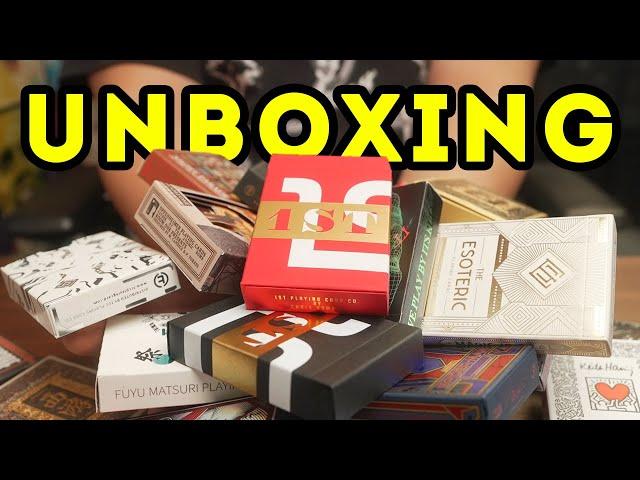 UNBOXING 25 COLLECTIBLE DECKS OF PLAYING CARDS