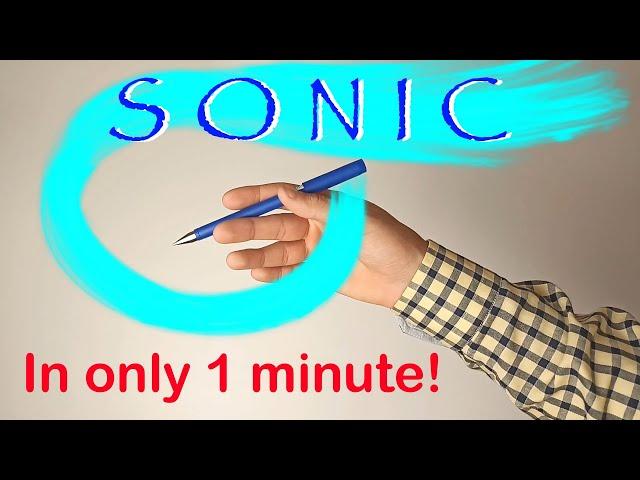 Sonic. Basic penspinning trick for beginners. Learn How to Spin A Pen - In Only 1 Minute.