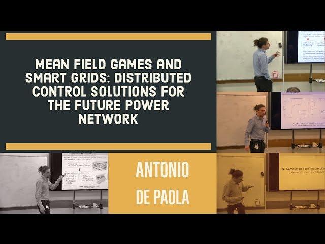 Mean field games and smart grids: distributed control solutions for the future power network