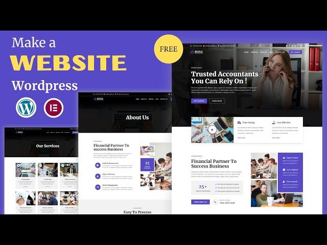 How to Make a FREE Wordpress Website 2024