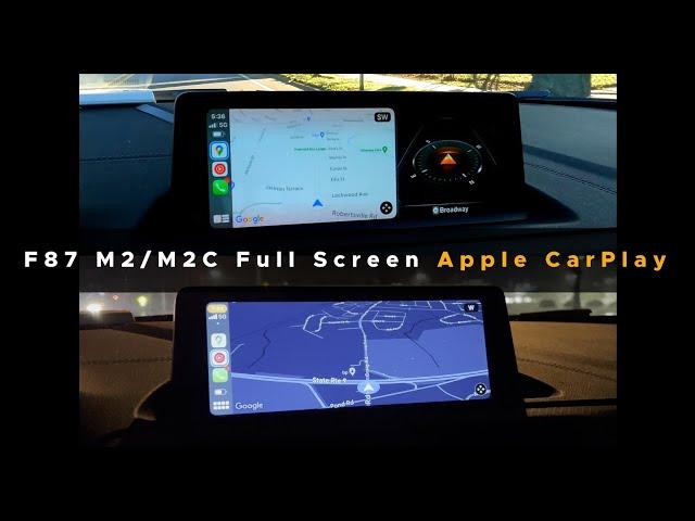 Full Screen Apple CarPlay on F87 M2 Competition (feat. Bimmer Remote Coding)