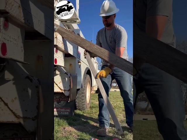 Double Dead End Arm Framing Pt1 #bluecollar #lineman #tutorial #diy #telecom #electrical #linelife