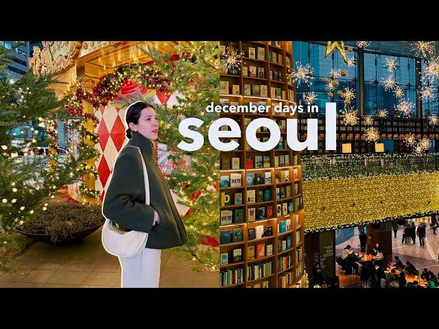 seoul's christmas decor is on another level!  cozy introvert day, mom & son date | korea vlog