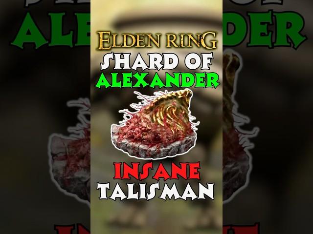 Shard of Alexander Elden Ring - YOU need this talisman for your Build NOW!! #eldenring