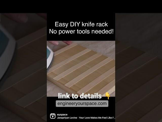 Easy DIY knife rack