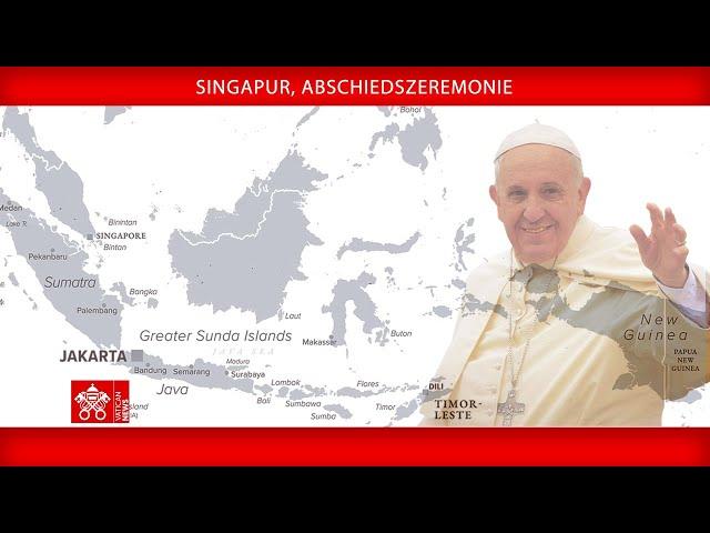 Singapur, Abschiedszeremonie, 13. September 2024, Papst Franziskus