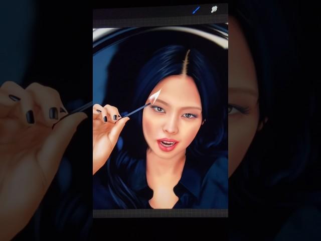 Drawing BLACKPINK JENNIE| #blackpink #jennie #dyanne #theidol #digitalart #fanart #art #shorts