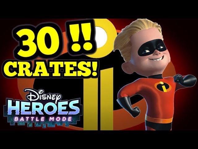 30 CRATE OPENING - Disney Heroes: Battle Mode