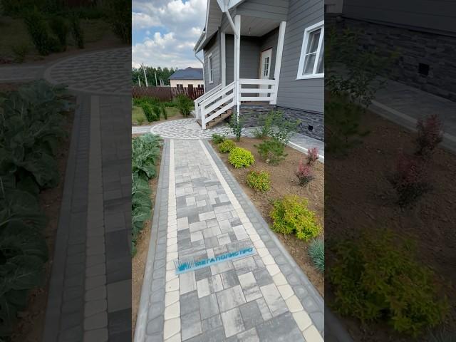 Тротуарная плитка Бавария #брусчатка #дорожки #сад #тротуарнаяплитка #участок