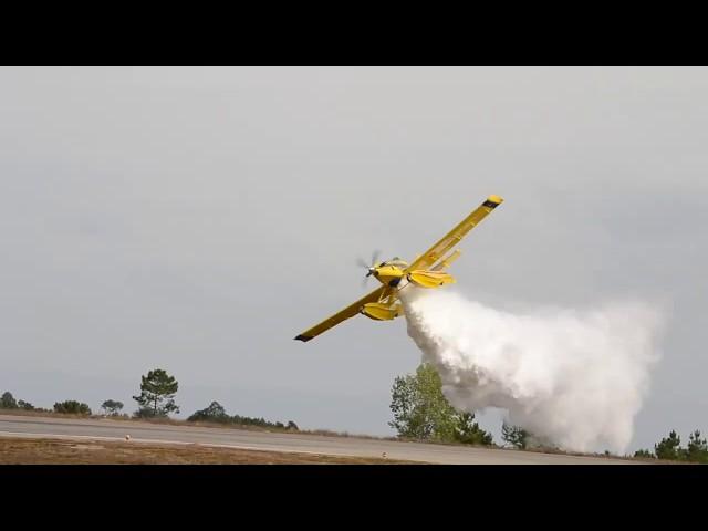 Fire Boss Air Tractor Firefighting Demo AWESOME FLYING!!