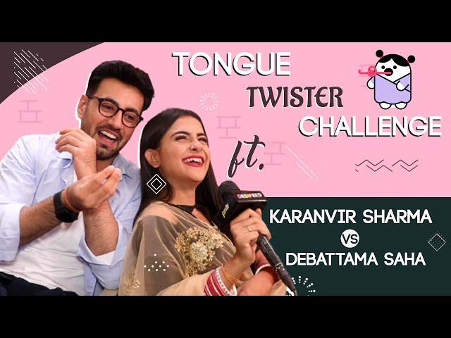 Karanvir Sharma Vs Debattama Saha Tongue Twister Challenge | Shaurya Aur Anokhi Ki Kahani |Exclusive