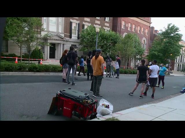 Protesters Outside Jeff Bezos's House in DC