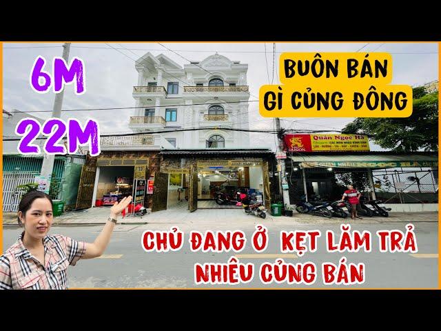 Mặt tiền buôn bán quận 12- Diện tích khủng 6M-22M, xây ở nay kẹt tiền bán rẻ